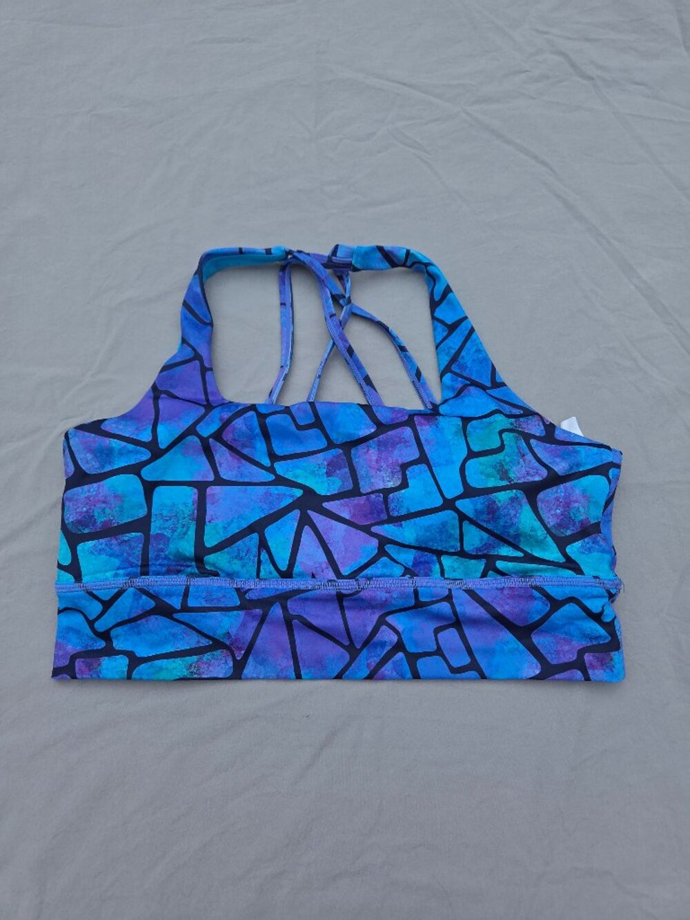 Constantly Varied Gear Stained Glass Longline Sports Bra L VGUC